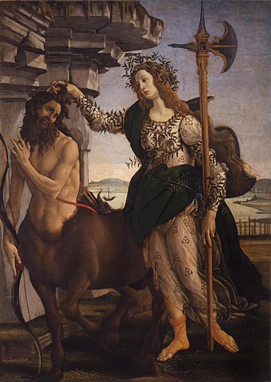 Sandro Botticelli Pallas and the Centaur (mk08) oil painting picture
